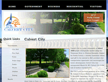 Tablet Screenshot of calvertcity.com